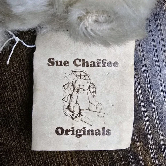 Sue Chaffee Mohair Teddy Bear 7" Jointed Artist Bear Signed Vintage - Picture 3 of 10